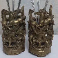 جای قاشق و چنگالی برنز