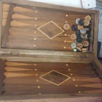 تخته نرد قدیمی معاوضه با قلیان