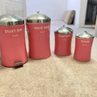سطل برنج و قند و شکر و سطل زباله