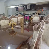 مبلمان سلطنتی9نفره به همراه میز ناهارخوری10نفره|مبلمان خانگی و میز عسلی|مشهد, رضاشهر|دیوار