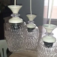 لوستر اویز سه شعله