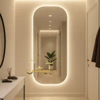 آینه قدی بک لایت مستطیل|آینه|مشهد, حجت|دیوار