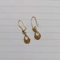 گوشواره طلا 18 عیار طرح اشک