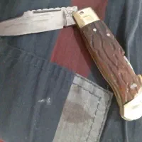 چاقوی ضامن دار .اصل زنجان دسته شاخ
