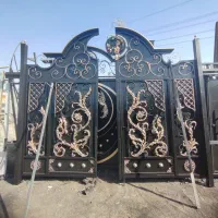 درب ویلای مدرن طرح دار فرفورژه دار