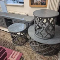 ست کامل  سه تا میز عسلی یک میز تلوزیون