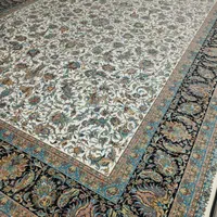 فرش طرح افشان عقیق با زمینه کرم ۶و۹و۱۲ متری