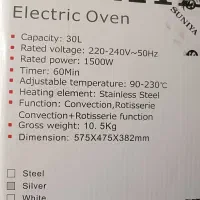 فر برقی سونیا|اجاق گاز و لوازم برقی پختوپز|یزد, |دیوار