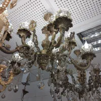 لوستر گلناز ۱۰شعله|لوستر و چراغ آویز|یزد, |دیوار