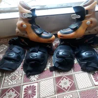 فروش فوری اسکیت با کیف زانو بند|دوچرخه، اسکیت، اسکوتر|اردبیل, |دیوار