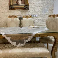 میز و صندلی شش نفره استیل تمام چوب فروش فوری|میز و صندلی غذاخوری|جویبار, |دیوار