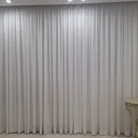 پرده بسیار تمیز با دستک. متراج پنج. متر. دو عدد