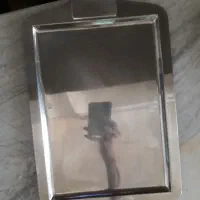 دو عدد سینی ستیل واقعا در حد نو بدون هیچ خط و شی