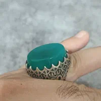 انگشتر عقیق سبز