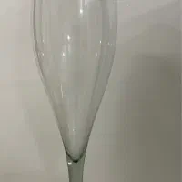 گلدان جام شیشه ای پایه دار