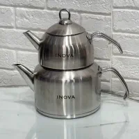 کتری قوری بدون شیر ترکیه ای کف چدن استیل ضخیم|قوری، کتری، قهوه‌ساز دستی|قم, علی آباد سعدگان|دیوار