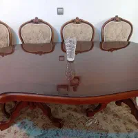 میزوصندلی نهارخوری ۸ نفره چوب گردو ۲۰ میلیون