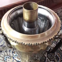 سماور برنجی ذغالی کار ۲۵ سال قبل تبریز نو نیم متری|سماور، چایساز، قهوهساز|قم, یخچال قاضی|دیوار