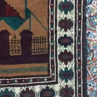 قالیچه دست بافت قدیمی قدمت دار|فرش|گرگان, |دیوار
