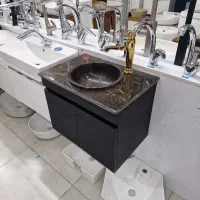 روشویی کابینتی سنگ طبیعی با کابینpvcضد آب