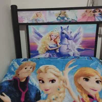 تخت یک نفره دخترانه فرفورژه کاملا سالم