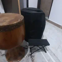 تنبک چوبی برند کاملا سالم و نو  با کاور|سازهای سنتی|تویسرکان, |دیوار