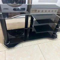 میز تلویزیون شیشه ای مشکی