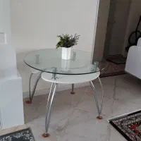 میز غذا خوری شیشه ای