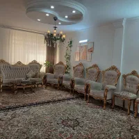 مبل ۹نفره سلطنتی بامیزعسلی