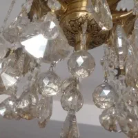 لوستر برنز 6شاخه بزرگ|لوستر و چراغ آویز|فردیس, شهرک ارم|دیوار