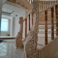 پله ونرده چوبی دوبلکس|خدمات پیشه و مهارت|همدان, |دیوار