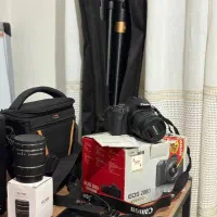 Canon EOS 200D + لنز 18-55mm|دوربین عکاسی و فیلم‌برداری|تهران, نجات اللهی|دیوار
