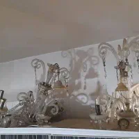 ۳عدد لوستر کریستال اصل چک قدیمی|لوستر و چراغ آویز|کرمانشاه, |دیوار