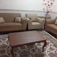 مبل راحتی همراه با عسلی|مبلمان خانگی و میز عسلی|ماهیدشت, |دیوار