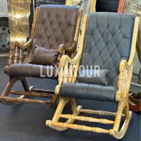 صندلی راک چوبی