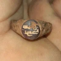 انگشتر خط کوفی کهنه