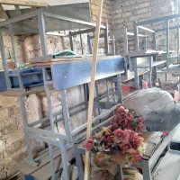 میز نیمکت تحریر مدرسه|صندلی و نیمکت|اسلامیه, |دیوار