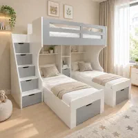 تخت سه طبقه کمجا مدل ۰۰۱۳