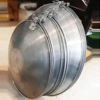 ساج نان پزی دسته دار بزرگ گالوانیزه (سایز 1)|ظروف پختوپز|بندر انزلی, کارآموزی|دیوار