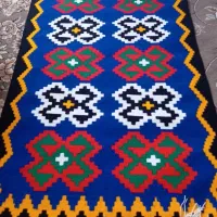 گلیم دست باف خوش رنگ