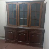 کمد قدیمی چوب فندق و کمد دو در