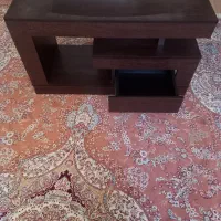 میز تلویزیون چوبی در حد نو قهوه ای پررنگ|میز تلویزیون|قم, پردیسان|دیوار