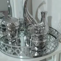 سینی دکوراتیو نقره ای