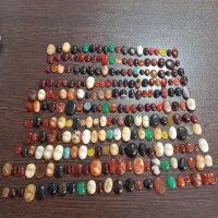 انگشتر و نگین عقیق و باباقوری دو کوهان کلکسیونی