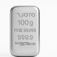 شمش نقره ۱۰۰ گرمی زیوتو