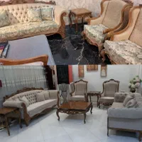 مبل سلطنتی خرچنگی|مبلمان خانگی و میز عسلی|خرم‌آباد, |دیوار