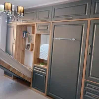 دکوراسیون داخل تخت کمجا کابینت کمد
