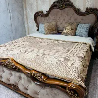 تخت خواب ۲نفره-۲عددپاتختی-کم کارکرده -سالم|تخت و سرویس خواب|اسلام‌شهر, مطهری|دیوار