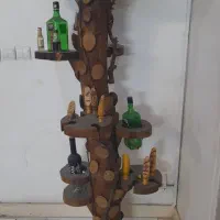 بار تنه چوب گردو|بوفه، ویترین، کنسول|اندیشه, اندیشه فاز ۱|دیوار