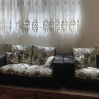 مبل هفت نفره ومیزوصندلی چهارنفره بامیزشیشه ایی
